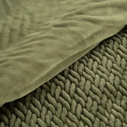Koc KAYLA 130x160 cm ciemnozielony * EUROFIRANY B.B. Choczyńscy Sp.J. Discount