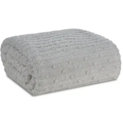 Koc LISA srebrny 170x210 wytłaczane pasy * EUROFIRANY B.B. Choczyńscy Sp.J. Discount