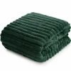 Koc SOFT zielony 220x200 pasy 3D * EUROFIRANY B.B. Choczyńscy Sp.J. Outlet