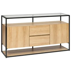 Komoda beżowa do salonu Aldea * Atmosphera Outlet