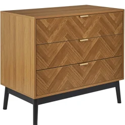 Komoda CHEVRON dekor drewno jodełka * HowHomely Sale