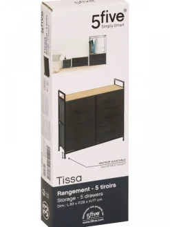 Komoda z 5 szufladami Tissa ciemnoszara * 5five Simply Smart Best