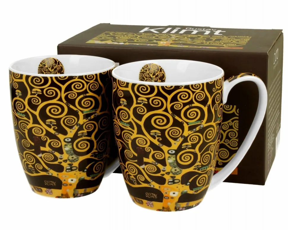 Komplet 2 kubków Klimt Tree Of Life 350 ml