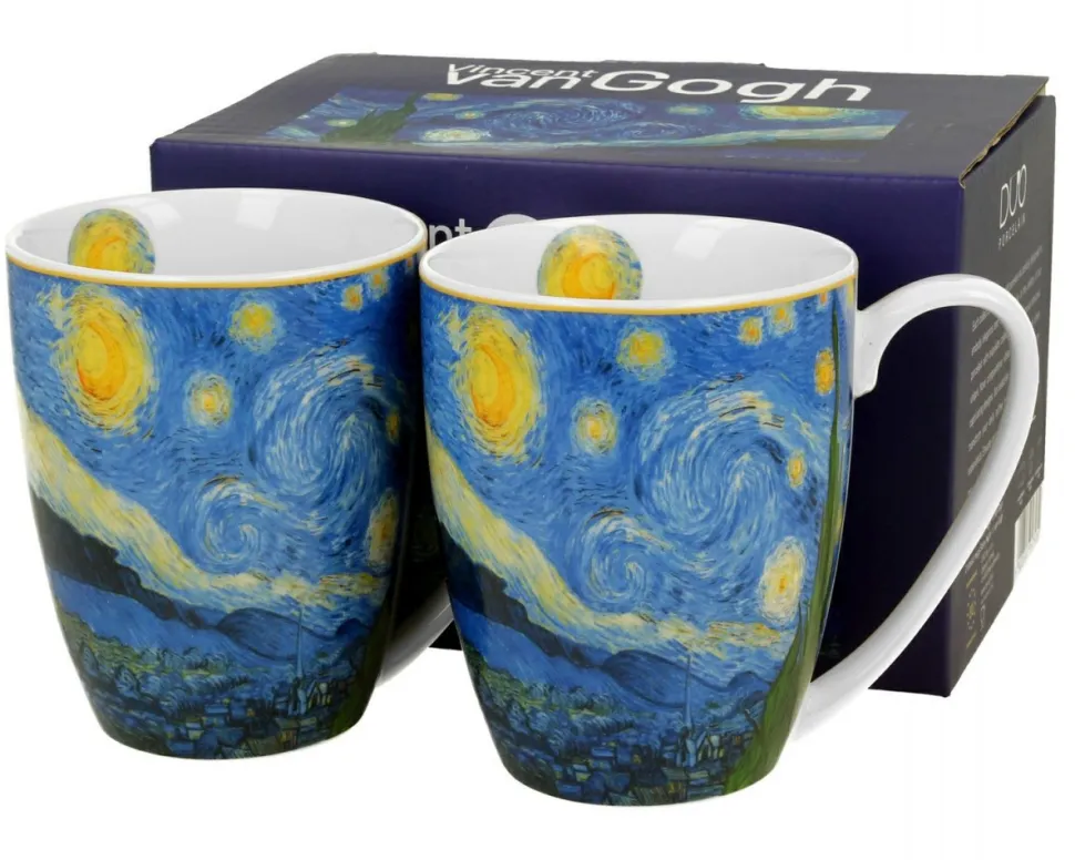 Komplet 2 kubków Van Gogh Starry Night 350 ml