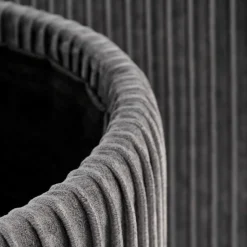 Komplet 2 puf MONTY ciemny popiel
