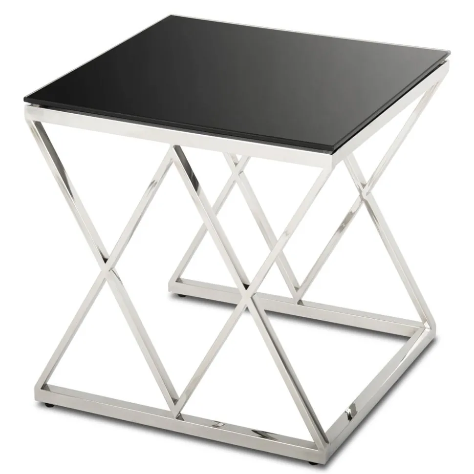 Komplet 3 stolików Timantti Silver Black