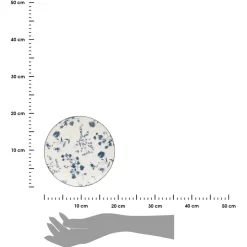 Komplet 6 talerzy deserowych Umami 19 cm kwiaty