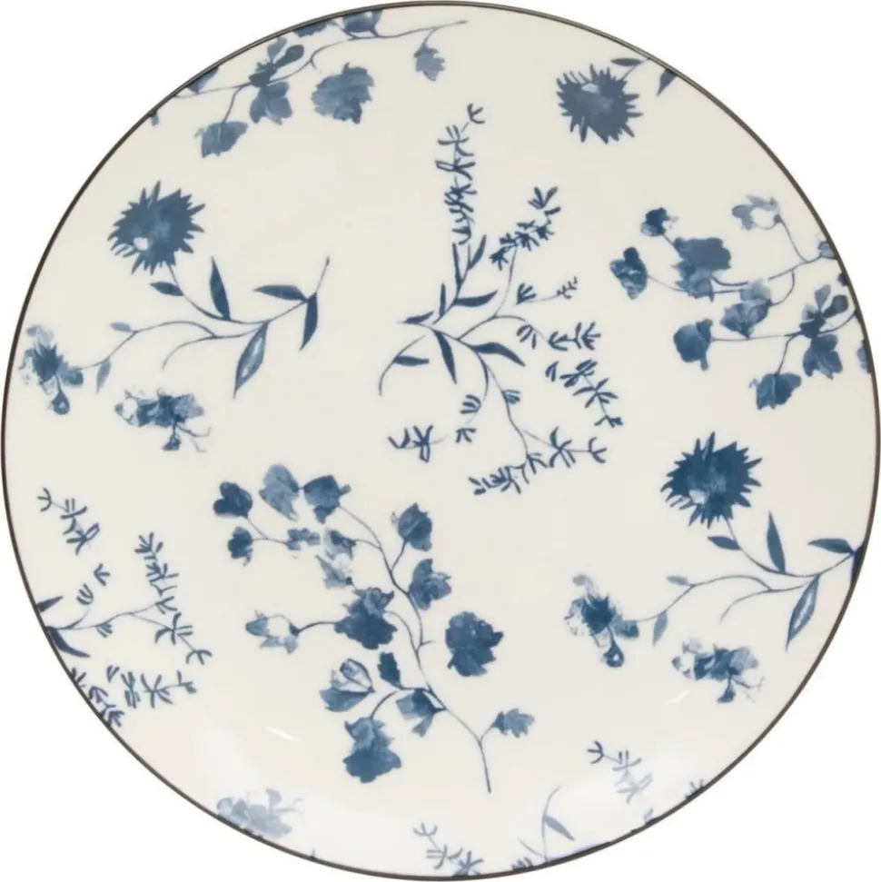 Komplet 6 talerzy deserowych Umami 19 cm kwiaty