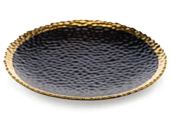 Komplet 8 talerzy Kati Black Gold