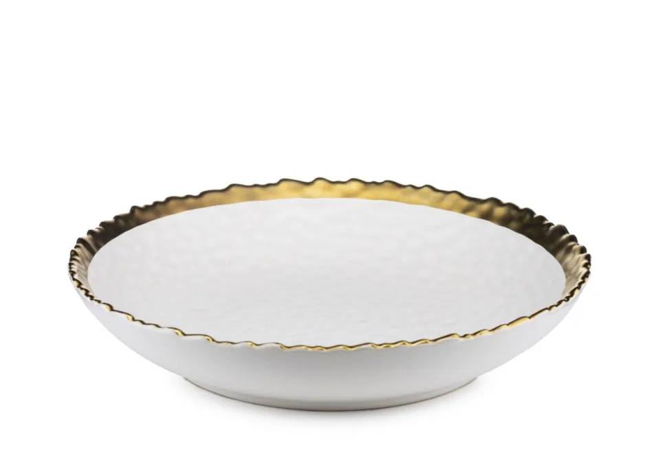 Komplet 8 talerzy Kati White Gold