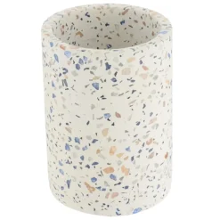 Komplet łazienkowy Terrazzo biały 4el.