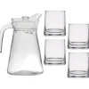 Komplet dzbanek 1,5L i 4 szklanki 275 ml