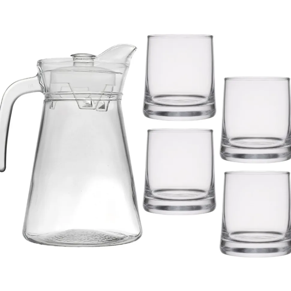 Komplet dzbanek 1,5L i 4 szklanki 275 ml