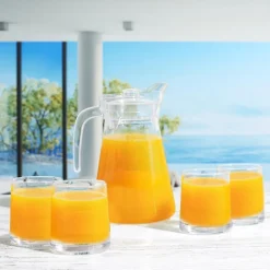 Komplet dzbanek 1,5L i 4 szklanki 275 ml