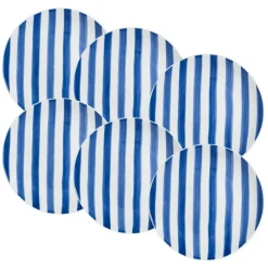 Komplet talerzy 20 cm 6 szt. Ligne niebieskie