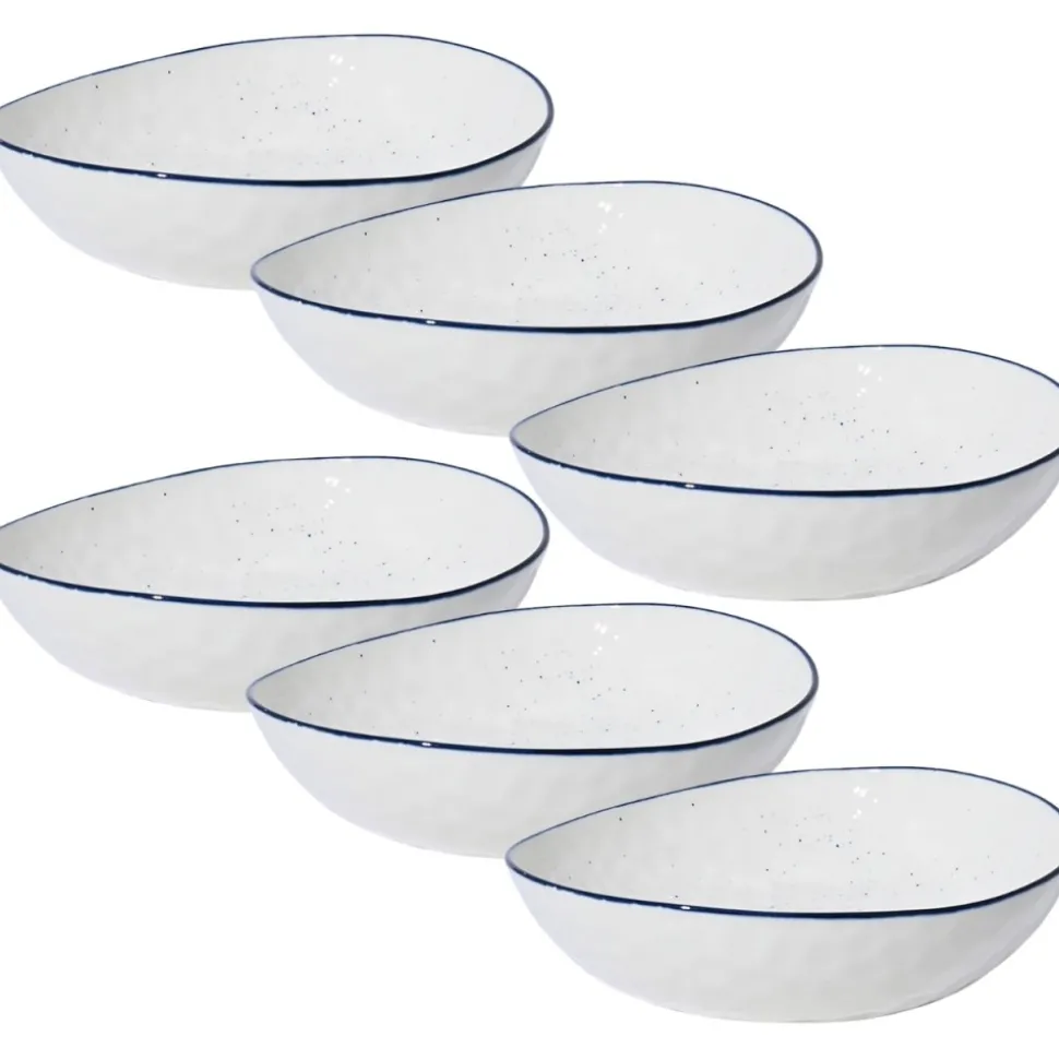 Komplet talerzy głębokich 20 cm 6 szt. Pebbles