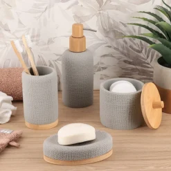Komplet łazienkowy Solena szary 5el. * TENDANCE Discount