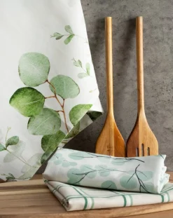 Komplet 3 ścierek CLOVER 50x75 wzór roślinny * EUROFIRANY B.B. Choczyńscy Sp.J. Outlet