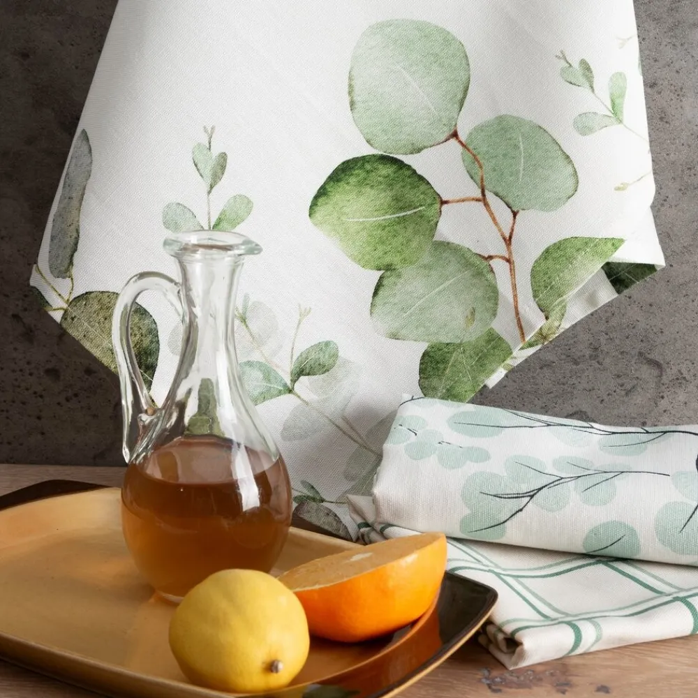Komplet 3 ścierek CLOVER 50x75 wzór roślinny * EUROFIRANY B.B. Choczyńscy Sp.J. Outlet