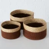 Komplet 3 koszy jutowych Len Brown * Boltze Sale