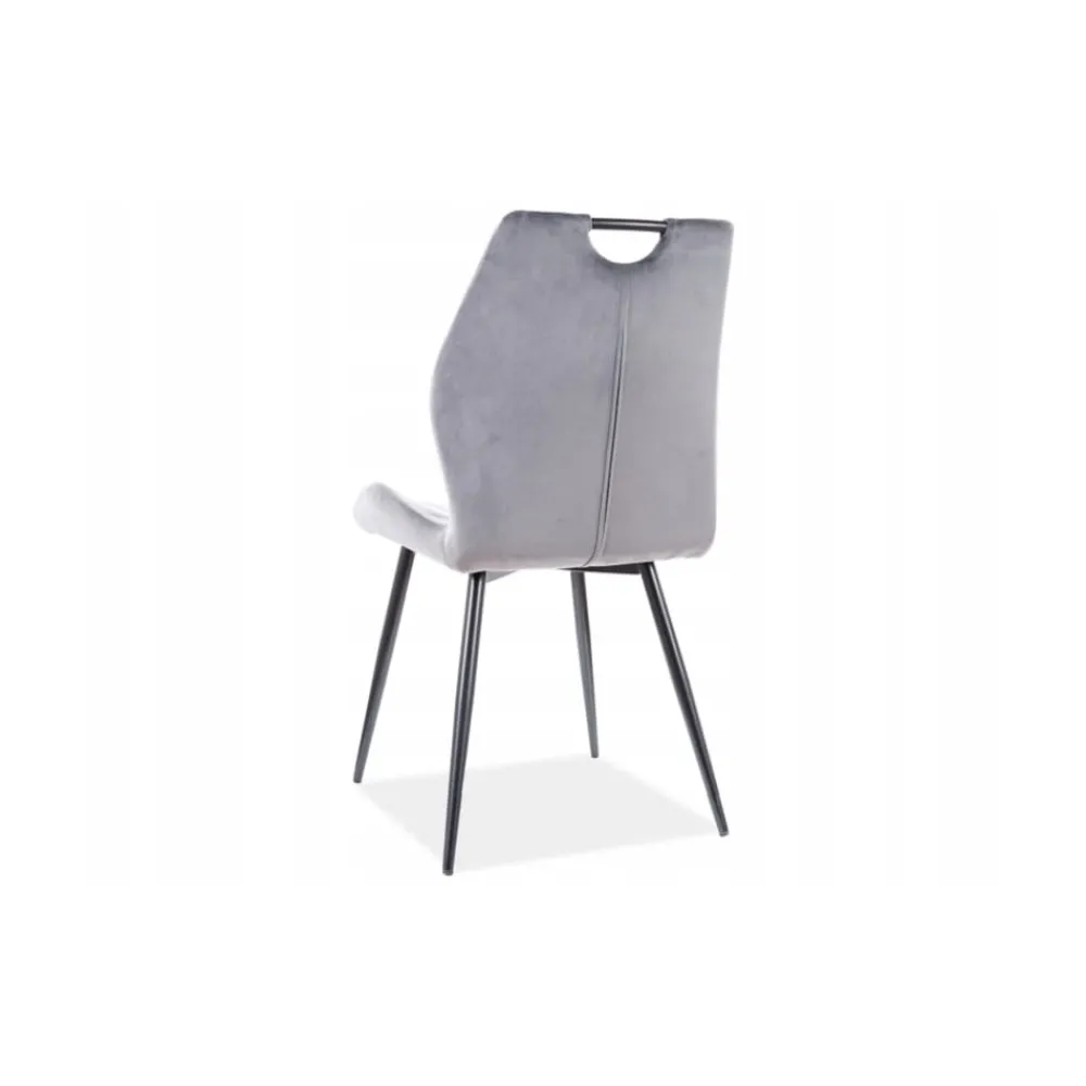 Komplet 2 krzeseł Arco szare velvet * Signal Sale