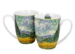Komplet 2 kubków 350 ml Van Gogh Wheat Field * Duo Outlet