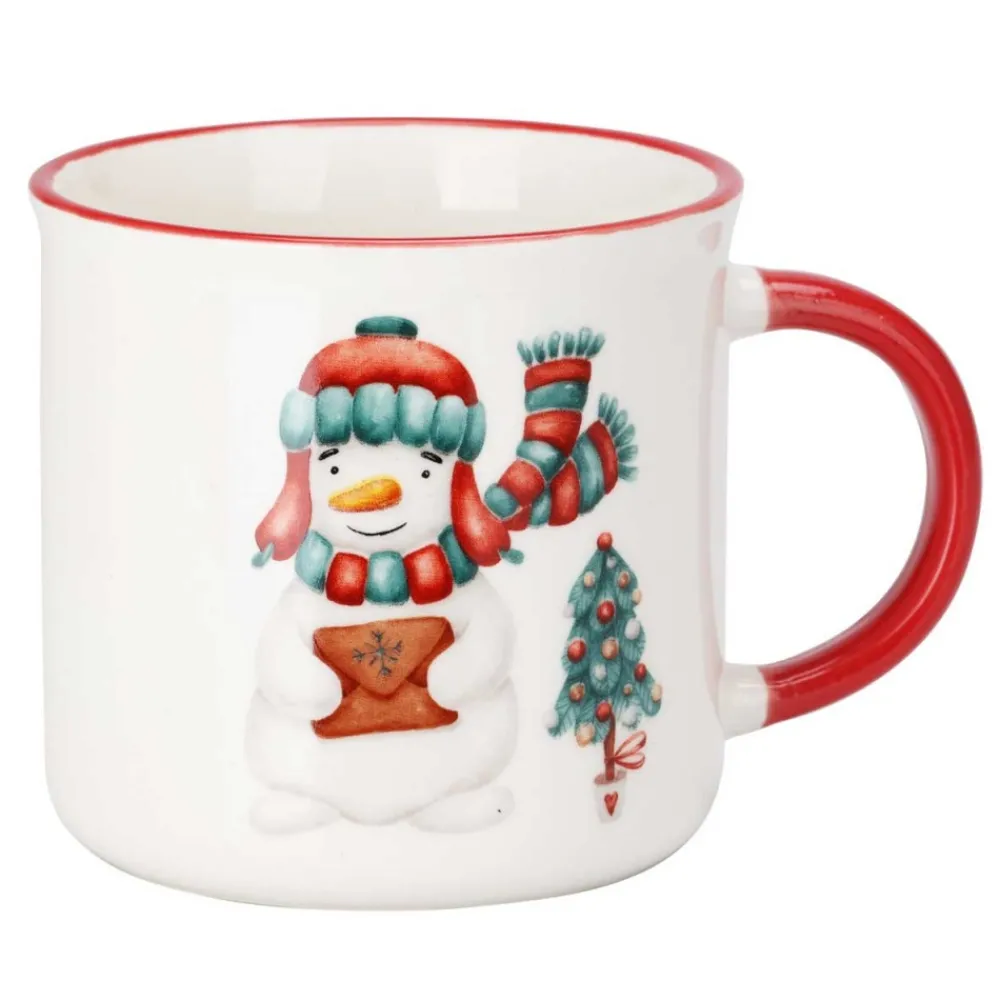 Komplet kubków z motywem świątecznym wzór 2 - Bałwanek * Excellent Houseware