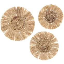 Komplet ozdób ściennych Raffia * Atmosphera Online