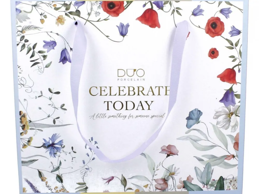 Komplet 4 porcelanowych kubków royal CELEBRATE TODAY * Duo