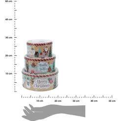 Komplet puszek świątecznych 3 sztuki * Excellent Houseware Best