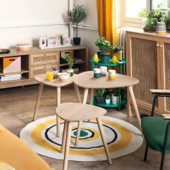 Komplet 3 stolików kawowych Mileo Nature * Atmosphera Online
