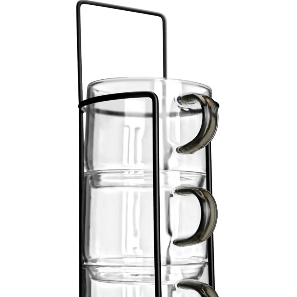 Komplet szklanek w stojaku 210 ml 4 szt. * Estia Outlet