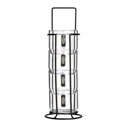 Komplet szklanek w stojaku 210 ml 4 szt. * Estia Outlet