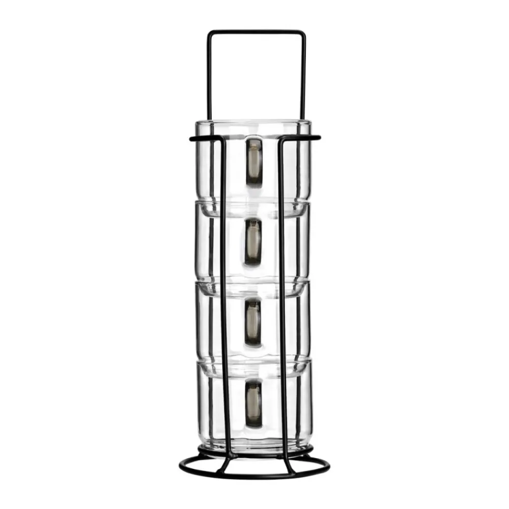 Komplet szklanek w stojaku 210 ml 4 szt. * Estia Outlet