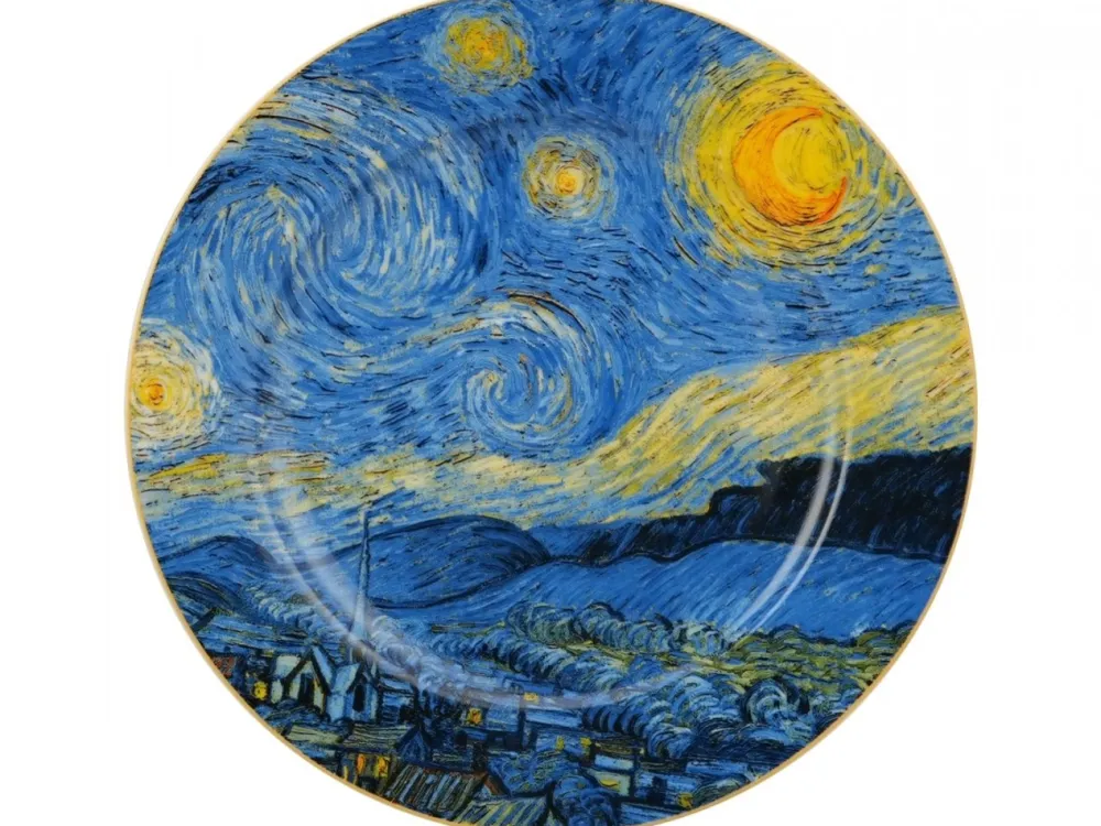 Komplet 2 talerze deserowe Van Gogh Starry Night 19,2 cm * Duo Hot