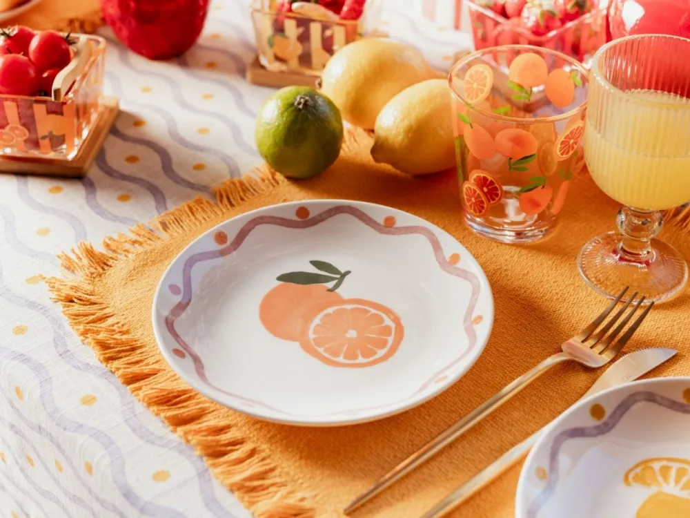 Komplet 6 talerzy deserowych 19 cm Fruity Orange * Secret de Gourmet Best