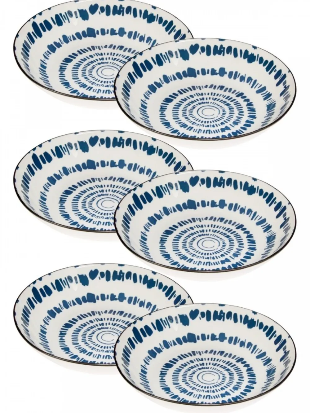 Komplet 6 talerzy głębokich 20 cm Umami Ray * Secret de Gourmet New