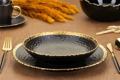 Komplet 2 talerzy Kati Black Gold * HowHomely Sale
