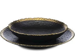 Komplet 2 talerzy Kati Black Gold * HowHomely Sale
