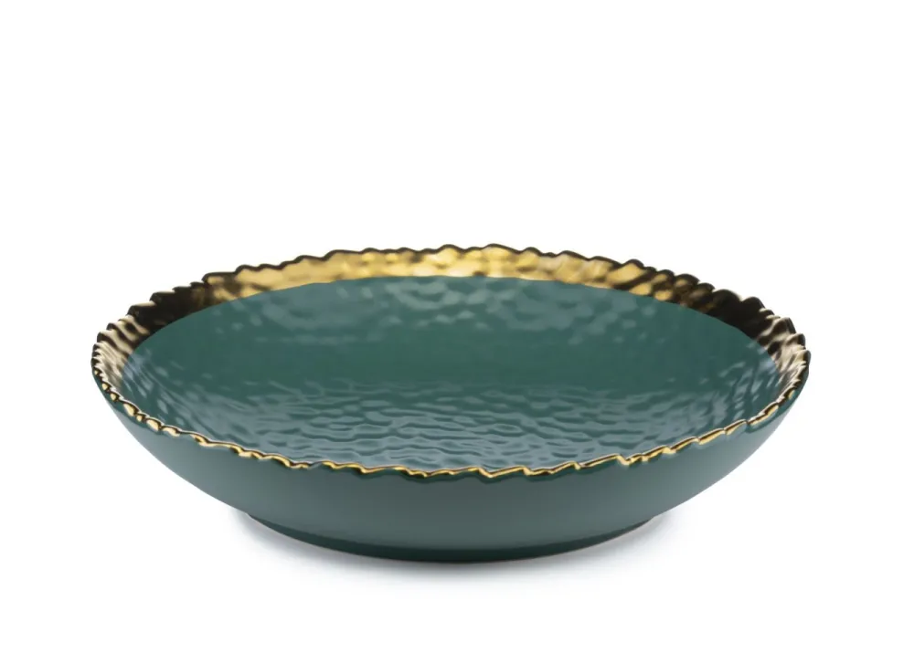 Komplet 8 talerzy Kati Green Gold * HowHomely Sale