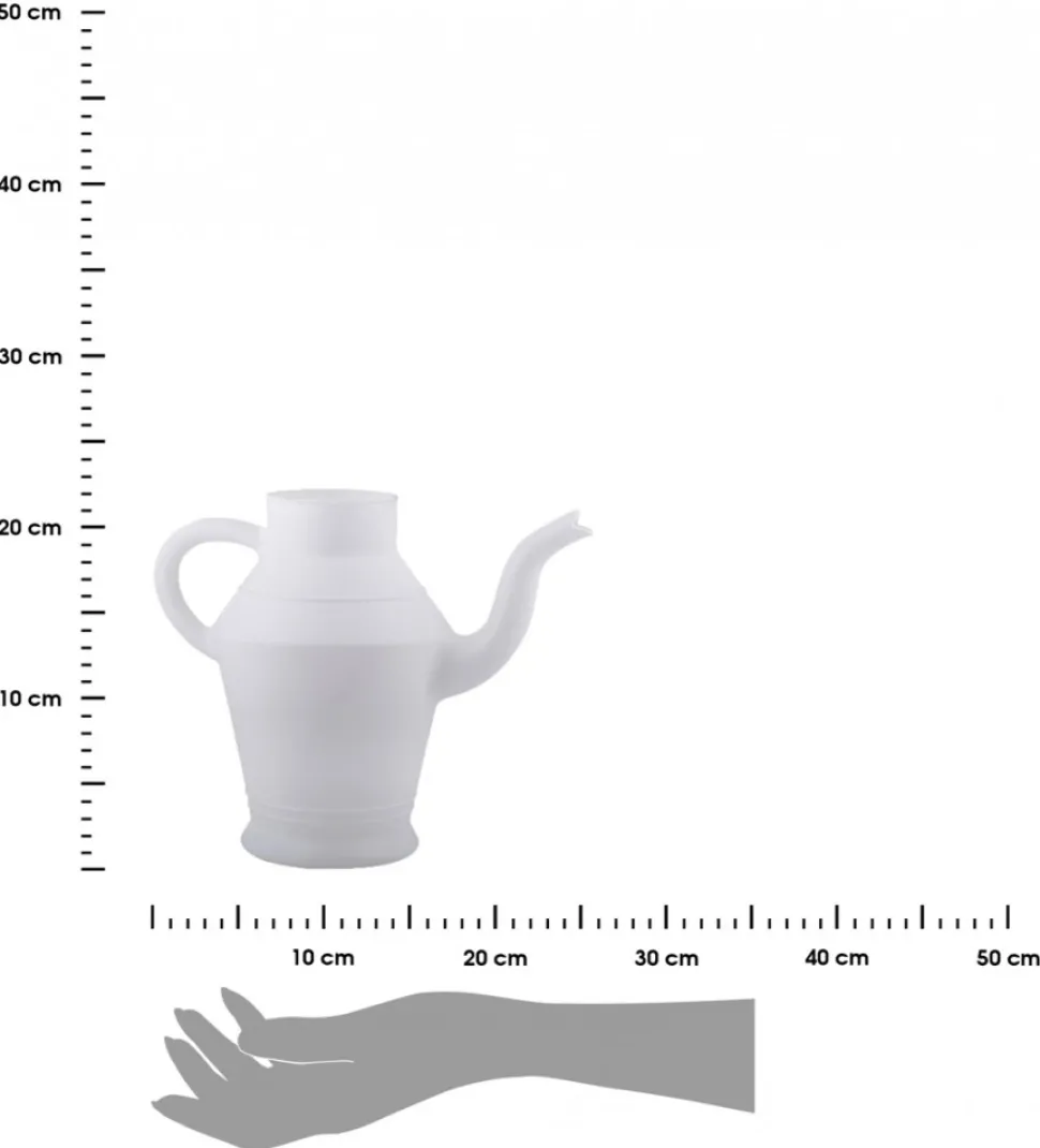 Konewka Vintage biała 2 L