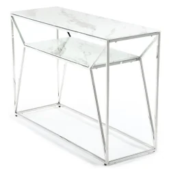 Konsola Farasin Silver White 120 cm
