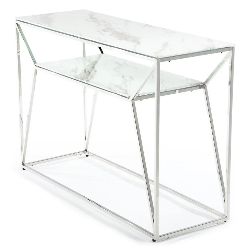 Konsola Farasin Silver White 120 cm