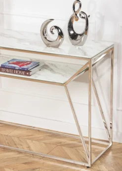 Konsola Farasin Silver White 120 cm