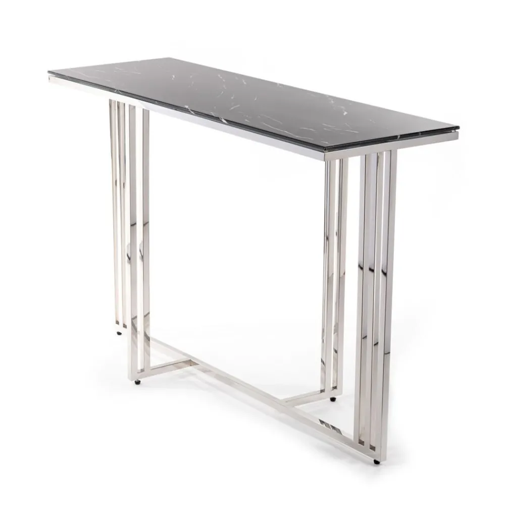 Konsola Amagat Silver Black 120 cm * HowHomely