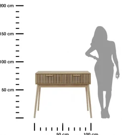 Konsola LINEA 100 cm dąb artisan * HowHomely