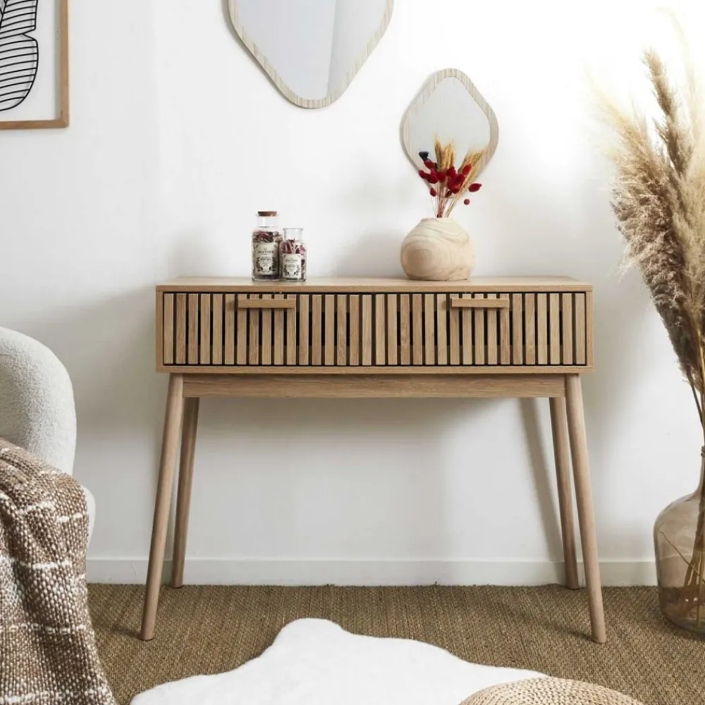 Konsola LINEA 100 cm dąb artisan * HowHomely