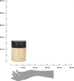Kosz bambusowy Noya z pokrywką 1L czarny