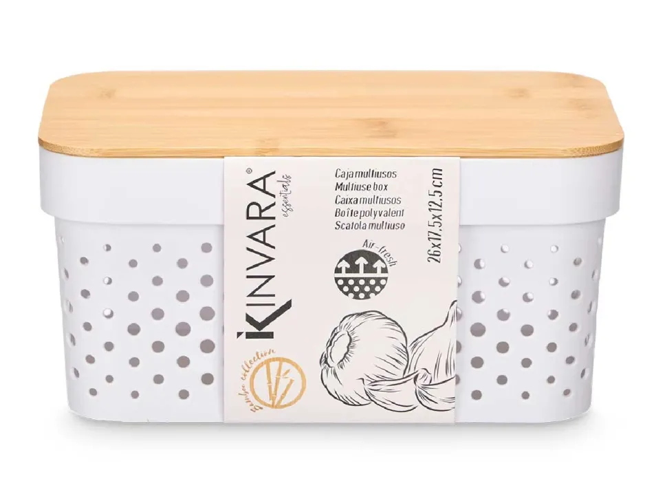 Kosz do przechowywania 12 cm biały