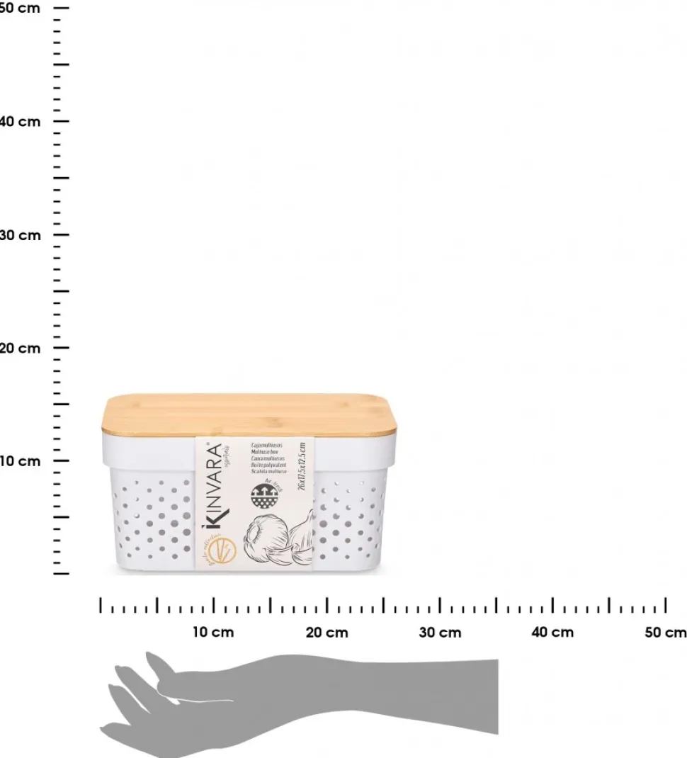 Kosz do przechowywania 12 cm biały